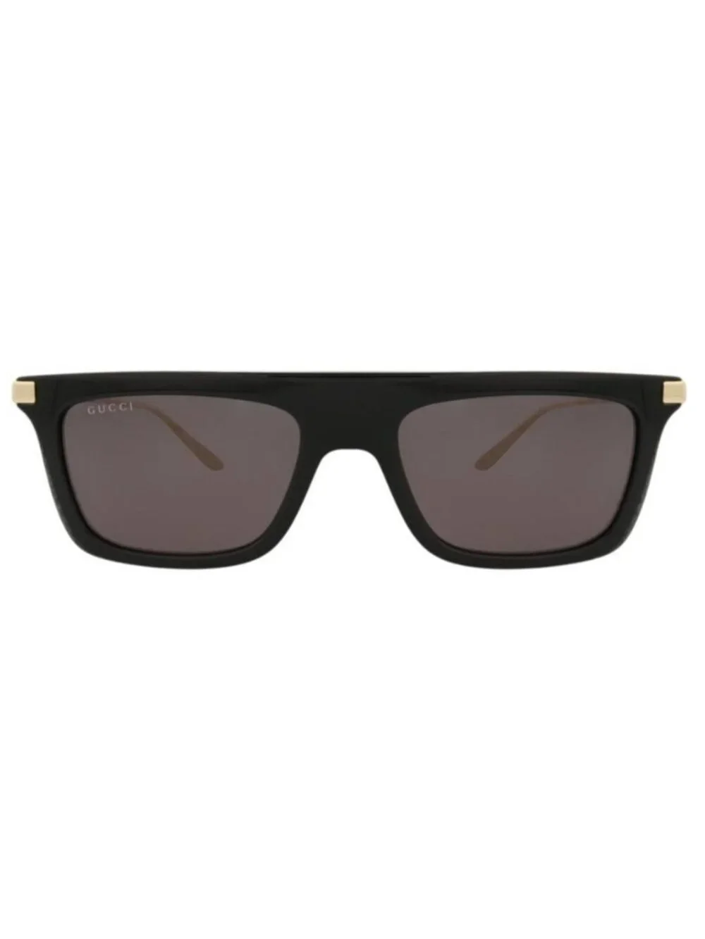 New Gucci Mens Square/Rectangle Black Gold Grey Fashion Designer Sunglasses